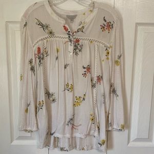 🌼NWOT Lucky Brand floral blouse